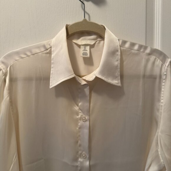 H&M oversized satin shirt - Picture 3 of 6